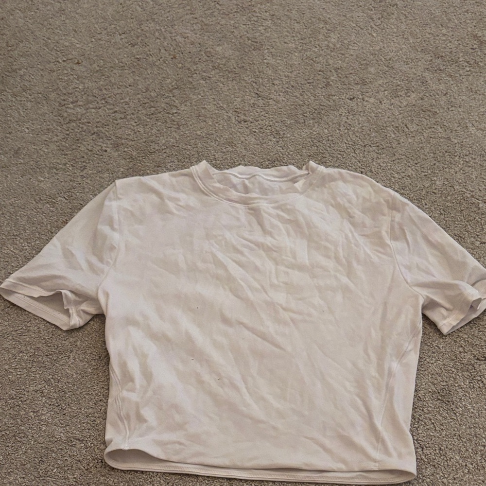 lululemon athletica Cream Short Sleeve Tee